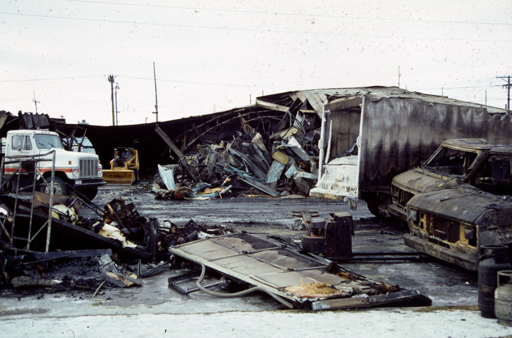 Billings School District 2 warehouse after Dec. 18, 1992 plane crash